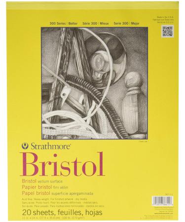 Strathmore 300 Series Bristol Pad - 11-Inchx14-Inch - 20 Sheet Pad