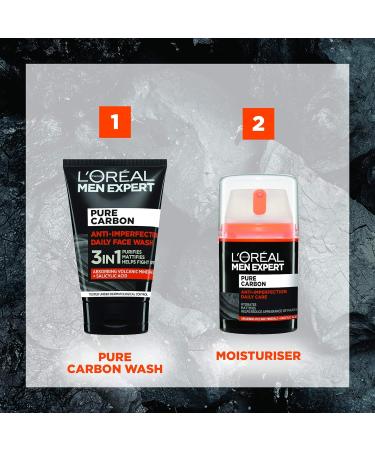 L'Oreal Paris Men Expert Pure Carbon Anti-Imperfection Daily Care Face Cream 50ml - Buy Online on SooperMarket.com