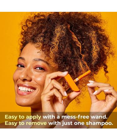 HALLY Shade Stix Orange - Temporary Hair Color for Kids & Adults - One-Day Wash-Out Hair Dye - Safe Washable Hair Makeup - Buy Online on SooperMarket.com