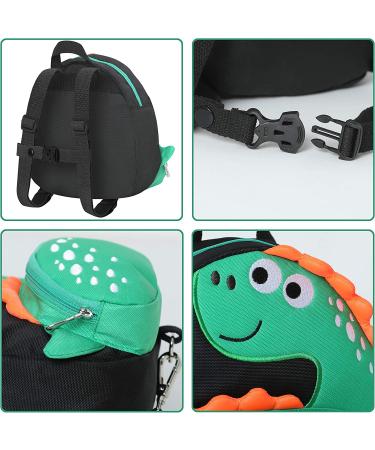 Dinosaur Toddler Backpack with Anti-Lost Leash for 1.5-3 Years Kids - Safety Harness for Girls and Boys (Black) - Buy Online on SooperMarket.com