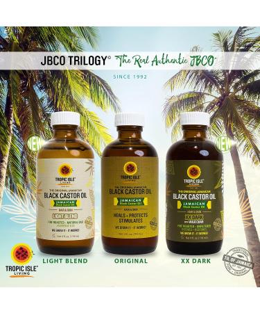Jamaican Black Castor Oil Light Blend 4oz - Natural Lightweight Oil for Hair & Skin | Seals Moisture, Controls Frizz | Plant-based Formula | 4 Fl Oz - Buy Online on SooperMarket.com