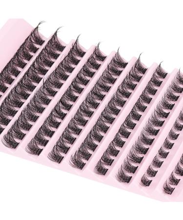 Focipeysa Wispy Cluster Lashes 120pcs | D Curl Fluffy Individual Lashes 8-16mm | Natural Look DIY Eyelash Extensions - Buy Online on SooperMarket.com