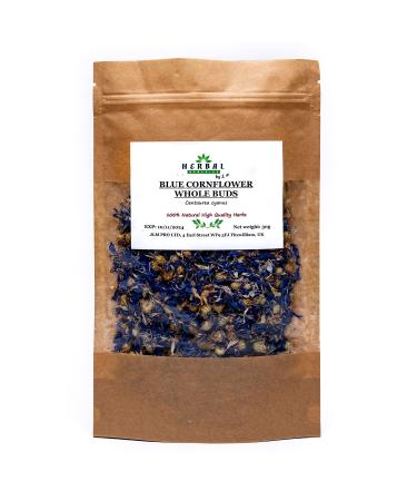 Cornflower Whole Flower Blue Petals Herbal Tea 30g - Culinary Cake Bake Baking Decoration Spa - Centaurea Cyanus - Herbal Remedies by J. - Chaber blawatek