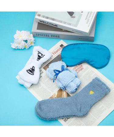 Unique Birthday Gifts for Women | Blue Gift Basket & Relaxing Gift Set for Friends & Family - Buy Online on SooperMarket.com