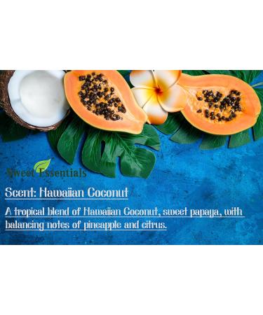 Sweet Essentials Hawaiian Coconut Perfume Oil | Organic Tropical Scent | 2oz Spray for Hair & Body | Alcohol & Preservative Free - Buy Online on SooperMarket.com