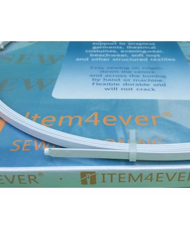 5.5 Yards White Spring Steel Boning (1/4) | Flexible Corsetry Supplies - Buy Online on SooperMarket.com