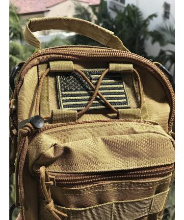 JupiterGear Tactical Military Sling Backpack - Khaki | Adjustable Strap | Outdoor Daypack Backpack - Buy Online on SooperMarket.com