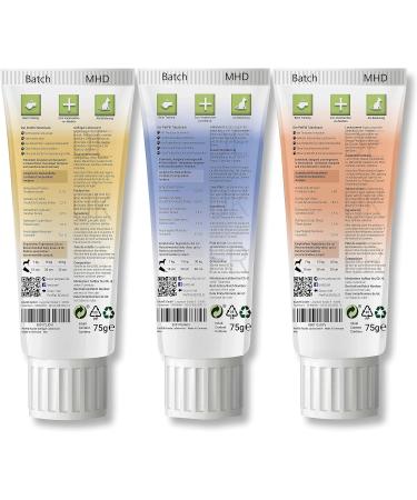 Petp l Dog Tubes Trial Set - Grain-Free Healthy Treats for Puppies - 3x75g Premium Poultry Salmon Snacks Made in Germany - Buy Online on SooperMarket.com