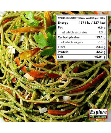 Explore Cuisine Organic Edamame Spaghetti Pasta - Low Carb, Plant-based, Vegan, High Protein & Fiber, Gluten Free - 200g (Pack of 1) - Buy Online on SooperMarket.com