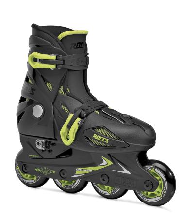 Roces Roces 400687 Model Orlando III Kids Inline Skate, US 4-7 Black/Lime US 4-7