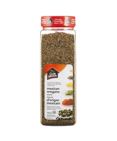 Club House Quality Natural Herbs & Spices Mexican Oregano Leaves 143g Case Pack Count 12 143 g (Pack of 1)
