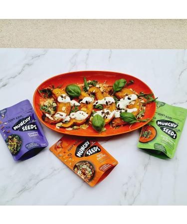 MUNCHY SEEDS Savoury Sprinkles Toasted Tamari 125g - Vegan Omega 3 Protein Fibre Vitamin E Omega Rich Snack for Salads, Soups & Dishes - Buy Online on SooperMarket.com