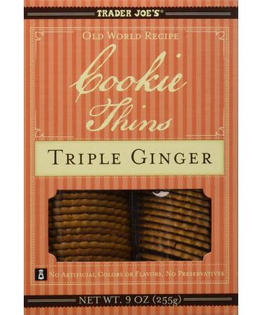 Trader Joe's Cookie Thins Triple Ginger 9 oz