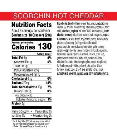 Cheez-It Grooves Scorchin' Hot Cheddar Cheese Crackers 9oz - Crunchy Lunch Snacks - Buy Online on SooperMarket.com