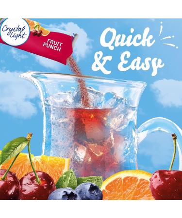Crystal Light Fruit Punch 72 Packets - Sugar-Free & Low Calorie Drink Mix - Buy Online on SooperMarket.com