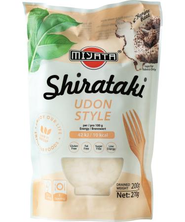 MIYATA Shirataki Udon made from konjac flour 270 g pack (200 g drained weight) 270 g (1 pack)