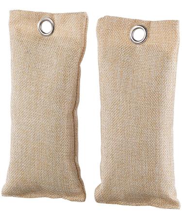 Newgen Medicals Bamboo activated coal pillow: 2in1 shoe freshener with bamboo activated carbon odor mitigating 2x 75 g (foot odor shoe deos shoe moderator dehumidifier)
