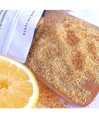 Pure Whole Dried Lemon Powder - Lemon Peel Zest for Turkish Tea, Cheesecake, Smoothies | Cleansing Powder for Lemon Tea | Coarse Lemon Powder - Buy Online on SooperMarket.com