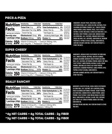 Shop Hilo Life Keto Snack Mix 6 Count Ã¢â¬â Low Carb Variety Pack: Super Cheesy  Really Ranchy  Piece-A-Pizza - Buy Online on SooperMarket.com