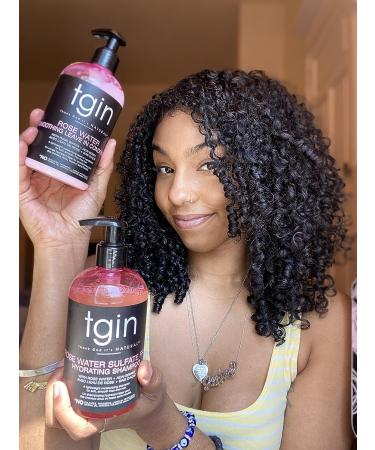 tgin Rose Water Hydrating Shampoo - Sulfate-Free for Curls, Waves & Protective Styles - Buy Online on SooperMarket.com