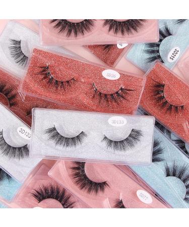 MAGEFY 20 Pairs Faux Mink Eyelashes Set | Natural to Dramatic Long Styles | Handmade, Reusable, Soft Fake Lashes | Glitter Portable Boxes | 16mm-20mm | 20 Pairs-4 Styles - Buy Online on SooperMarket.com