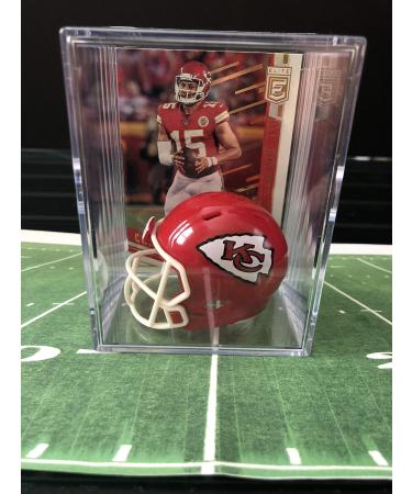 Kansas City Chiefs NFL Helmet Shadowbox w/Patrick Mahomes II card