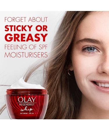 Olay Regenerist Whip SPF30 Anti-Ageing Moisturiser 50ml | Hyaluronic Acid | Firmer Skin - Buy Online on SooperMarket.com