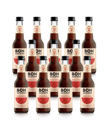 Bona Cola 275ml Pack of 12 From Bon Accord - Plant Based Fizzy Cola Soft Drink with Natural Flavours and No Artificial Sweeteners