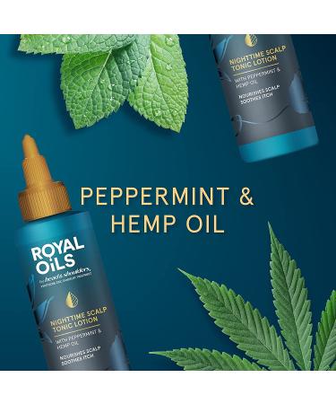 Head & Shoulders Royal Oils Nighttime Scalp Tonic with Peppermint and Hemp Oil 3.4 fl oz - Sulfate-Free - Buy Online on SooperMarket.com
