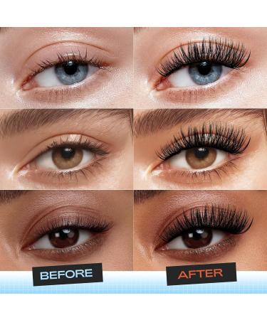 LASHVIEW Self Adhesive Eyelashes - D Curl Press On Lash Clusters Kit (10-16mm) | No Glue No Remover DIY Lash Extension - 78 Pcs with Applicator - Buy Online on SooperMarket.com