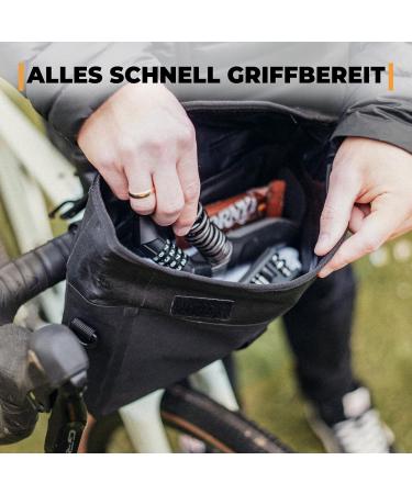 ROVATIV Bikepacking Lencher Page - 3L 100% Waterproof Handlebar Pack for Gravel Bike Rennrad & MTB - Versatile Bicycle Steering Bag with Shoulder Strap - Buy Online on SooperMarket.com