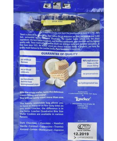 Loacker Coconut Wafers 250g - 8-Pack | Delicious Italian Treats - Buy Online on SooperMarket.com