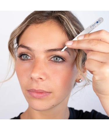 REMOS Stainless Steel Combination Tweezers 9.5cm - Purple Violet for Splinters and Hair - Buy Online on SooperMarket.com