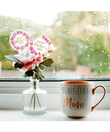 Happy Mother s Day Cupcake Toppers 24PCS Best Mom Ever Floral Cake Toppers Mother s Day Cake Decorations Mother Birthday Party Decorations Supplies - Buy Online on SooperMarket.com