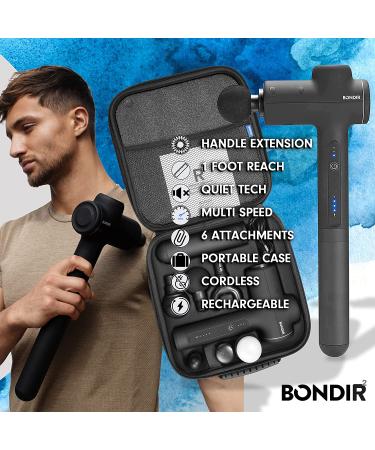 Bondir R2 Massage Gun - Percussion Deep Tissue Back Massager with Extension Handle - Buy Online on SooperMarket.com