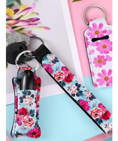 40-Piece Neoprene Chapstick Holder Keychains - Vibrant Lip Balm Pouch Lanyards for Women - Buy Online on SooperMarket.com