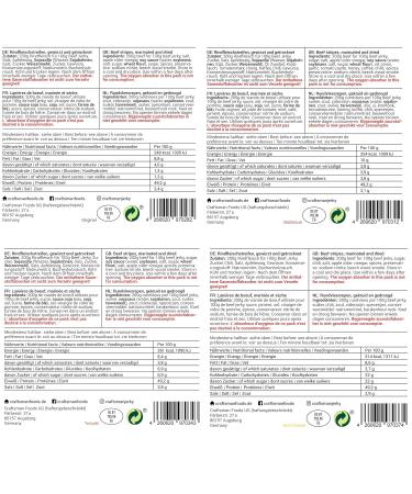Craftsman Beef Jerky Superpack - 8 Varieties (400g) | Original BBQ Teriyaki & More | Premium Dry Meat from Bavaria Germany | International Shipping Available - Buy Online on SooperMarket.com