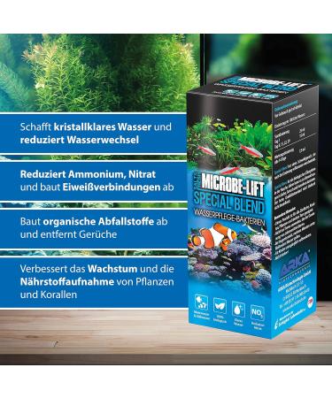 Microbe-Lift Special Blend 118ml - Effective Living Bacteria for Aquarium Water Cleaning | Reduces Organic Waste & Nitrate | Ideal for Freshwater & Saltwater Aquariums - Buy Online on SooperMarket.com