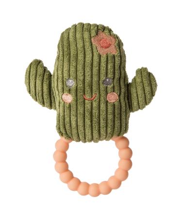 Mary Meyer Sweet Soothie Soft Baby Rattle with Teether Ring  6-Inches  Cactus