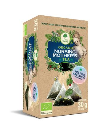 Nursing Mother's Organic Herbal Tea - Lactation - Piramids biodegradable - Bag - 15x2g
