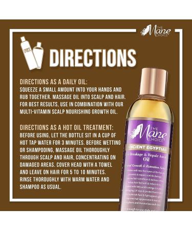 The Mane Choice Ancient Egyptian Anti-Breakage & Repair Antidote Oil 8oz - Strengthen and Restore Hair - Buy Online on SooperMarket.com