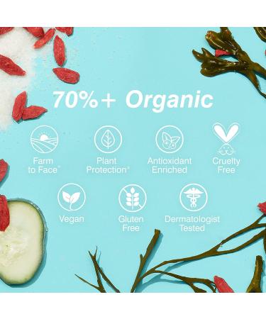 COOLA Organic Rewakening Rosewater Mist Face Spray - Vegan Gluten Free Skin Barrier Protection with Ginseng & Green Tea - 1.7 Fl Oz - Buy Online on SooperMarket.com