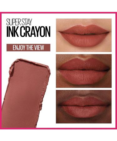 Maybelline Super Stay Ink Crayon Lipstick - Enjoy The View Red Brown 0.04 oz - Longwear Up To 8Hrs - Buy Online on SooperMarket.com