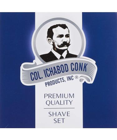 Colonel Conk Model 232 Santa Fe Shave Cup Set | Premium Mixed Badger Brush Chrome Razor & Soap for Luxurious Shaving - Buy Online on SooperMarket.com