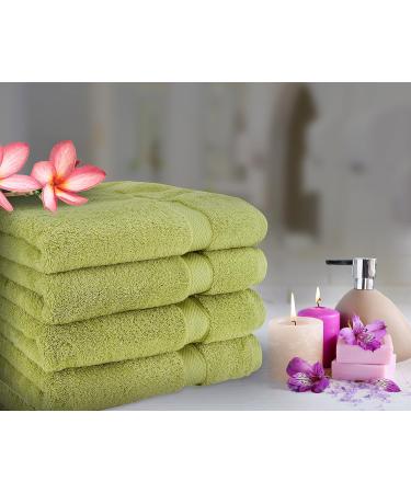 Cozy Homery Egyptian Cotton Wash Cloths 6-Pack | Ultra Soft 13x13 Washcloths for Kids & Adults | 650 GSM Spa Quality Towel Set | Green Wash Cloths - Buy Online on SooperMarket.com