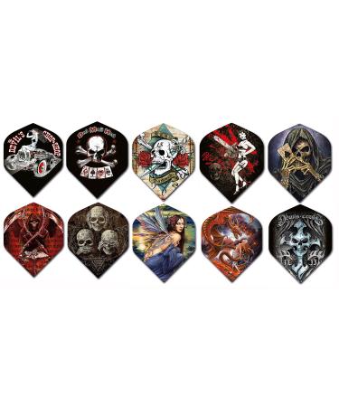 5 Sets (15 Pieces) Alchemy Standard Size Dart Flights - Assorted Designs