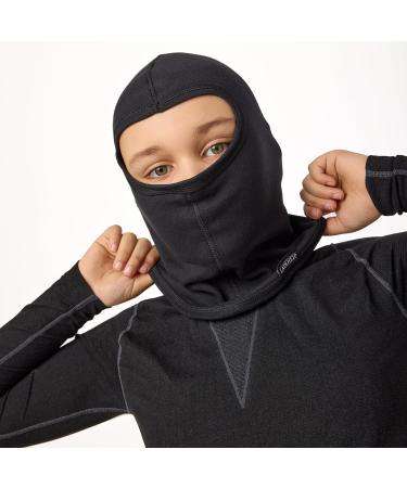 Buy Heid Sturmhae Kids Ski Mask Balaclava - Thermoactive & Breathable Universal Size for Girls & Boys - Ideal for Ski Helmets - LA-142 Black - Buy Online on SooperMarket.com