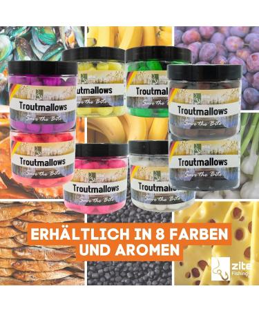 Zite Fishing Troutmallows - Premium Marshmallow Trout Bait | 40g - Vibrant Colors & Intense Flavors for Optimal Fishing Success - Buy Online on SooperMarket.com