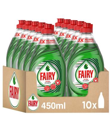 Fairy Ultra Power Hand Dishwasher 4.5 L (10 x 450 ml) Optimal Anti-Grease Power