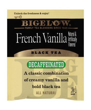 Bigelow Decaf French Vanilla Black Tea 20 Count (Pack of 6) - 120 Tea Bags - Buy Online on SooperMarket.com